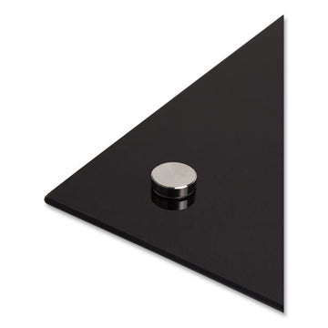 U Brands Glass Dry Erase Board, 48 X 36, Black Surface freeshipping - TVN Wholesale